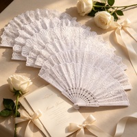 Éventail pliable en plastique durable, motif floral et fruité, cadre ajouré, thème vintage, idéal pour mariage, demoiselle d'honneur, vente en gros