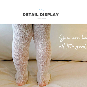 Collants fins en dentelle tissée respirants pour filles, leggings d'été en maille - Product Image 4