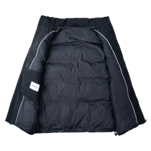 <span class=keywords><strong>Gilet</strong></span> matelassé à col montant pour <span class=keywords><strong>homme</strong></span> - <span class=keywords><strong>Gilet</strong></span> matelassé noir à fermeture éclair avec plusieurs poches - Product Image 3