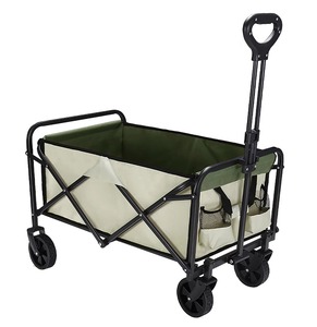 Chariot de camping tout-terrain, chariot à tirer avec côtés en maille pour le transport d'équipement, chariots de courses - Product Image 1