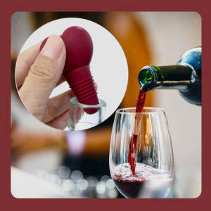 จุกขวดไวน์สีแดงรูปหัวใจขวดแก้วซิลิโคนปิดขวดน้ำโซดายี่ห้อช้าง<span class=keywords><strong>ไทย</strong></span> - Product Image 3