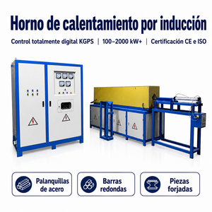 Horno de Inducción Industrial para Calentamiento por Procesamiento en Caliente de Anillos de Acero, Barras de Hierro, Varillas de Cobre, Columnas de Latón y Máquinas de Forja en Caliente - Product Image 3