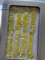 Double Jewelry Fancy diamant de laboratoire rayonnant jaune vif 1ct 2ct 3ct 4ct avec certificat IGI diamant cultivé en laboratoire certifié HPHT & CVD