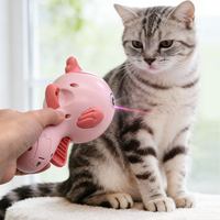 Nouveau lanceur de friandises pour chat en plastique, jouet interactif 2-en-1 à infrarouge, rechargeable électriquement, pour l'entraînement et le jeu.