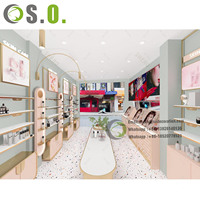 Magasin de salons de beauté Magasin de cosmétiques Décoration Design Vitrine de beauté Salon de beauté Décoration intérieure pour onglerie