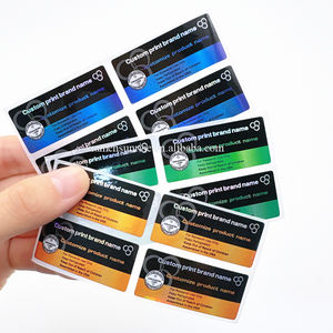 Kunden spezifisches neues Design Kleines Fläschchen 3ml Etikett Hologramm Logo Druck Fläschchen Etikett mit Papier box - Product Image 2