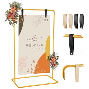 Kartu Undangan Pernikahan Lengkung Besi Baru Grosir, Rak Display & Perlengkapan Latar Belakang Pernikahan Simulasi Elegan - Product Image 1