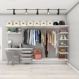 Hệ thống kệ sắt lắp ghép treo tường, hệ thống kệ tủ quần áo, giá để đồ treo tường cho phòng thay đồ - Product Image 3