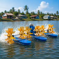 Aérateur à roue à aubes flottante 2,2 kW 3 CV, fabricant chinois pour les besoins spécifiques des étangs