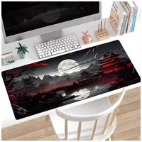 Tapis de souris en caoutchouc naturel écologique et imperméable pour le gaming, 800x300mm, 3mm d'épaisseur, base antidérapante, surface à glissement rapide, en gros, en stock
