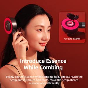 Venta al por mayor inteligente eléctrico amasado 3-1 terapia de luz roja aplicador de aceite para el cabello y cepillo masajeador del cuero cabelludo para el crecimiento del cabello - Product Image 2