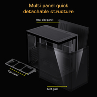 Boîtier PC Gaming LOVINGCOOL ATX M-ATX ITX, Refroidissement Liquide 360mm, GPU 400mm, 7 Emplacements PCIe, Verre Trempé Blanc, SPCC, Échantillon de Marque en Stock