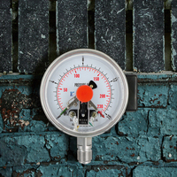 ZHI an YXC-100BFZ 100mm Stainless Steel Accurate Electric Contact Low-Pressure 0-60 Pressure Gauge China OEM 1 Year Warranty