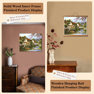 Pintura por Números DIY, Paisaje de Casa de Campo junto al Río, 40*50cm, Sin Marco o con Marco, Disponible en Rollo, Decoración de Pared para el Hogar, Pintura al Óleo - Product Image 6