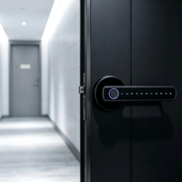Serrure Intelligente Tuya pour Porte - Contrôle à Distance par Application, Mot de Passe, Carte à Puce, Clé Mécanique - Idéale pour Maison, Hôtel, Bureau - Offre Limitée