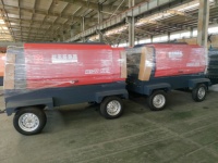 Compresseur d'air diesel mobile portable haute pression Hongwuhuan 400 cfm 357 cfm 13 bar pour forage de puits d'eau et extraction d'or
