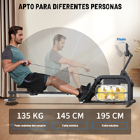 Vente directe d'usine, Rameur à eau compact et silencieux de haute technologie, équipement sportif domestique pour débutants