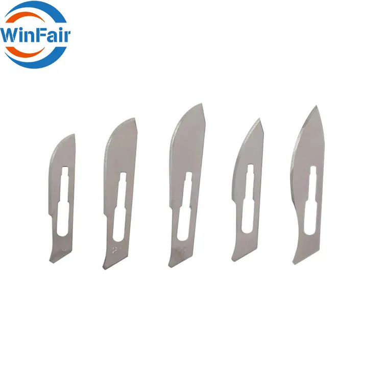 WinFair Sterile Carbon Steel Fine Micro Surgical Scalpel Knife Clipper Blade All Size 11 15 21 23 24 25 Price Surgical Blades