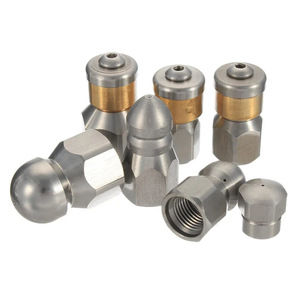 Buse de nettoyeur haute pression en laiton, longueur 54 mm, embout 16 mm pour le nettoyage des canalisations d'eaux usées - Product Image 4