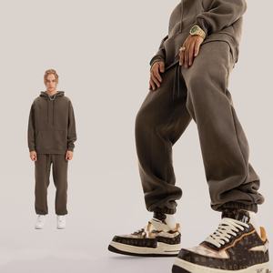 Herren Herbst Winter Locker Geschnittene Amerikanische Stil Fleece-Gefütterte Sport-Jogginghose Knöchelengeschlungen Modemarke - Product Image 2