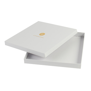 Custom Logo Design Ideas White Square Rigid Paper Gift Box Scarf Packaging For Silk Scarves