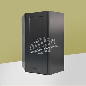 Entrega rápida de EE. UU. Coctelera de madera maciza Gabinete de cocina Almacén Envío gratis Armarios de esquina de pared de cocina con 1 puerta y <span class=keywords><strong>3</strong></span> estantes - Product Image 6