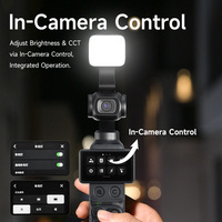 Lumière d'appoint LED magnétique RGB M4-C pour streaming, maquillage, photographie, vidéo, selfie, mini lampe de poche rechargeable pour appareil photo 4K, 3000-9900K