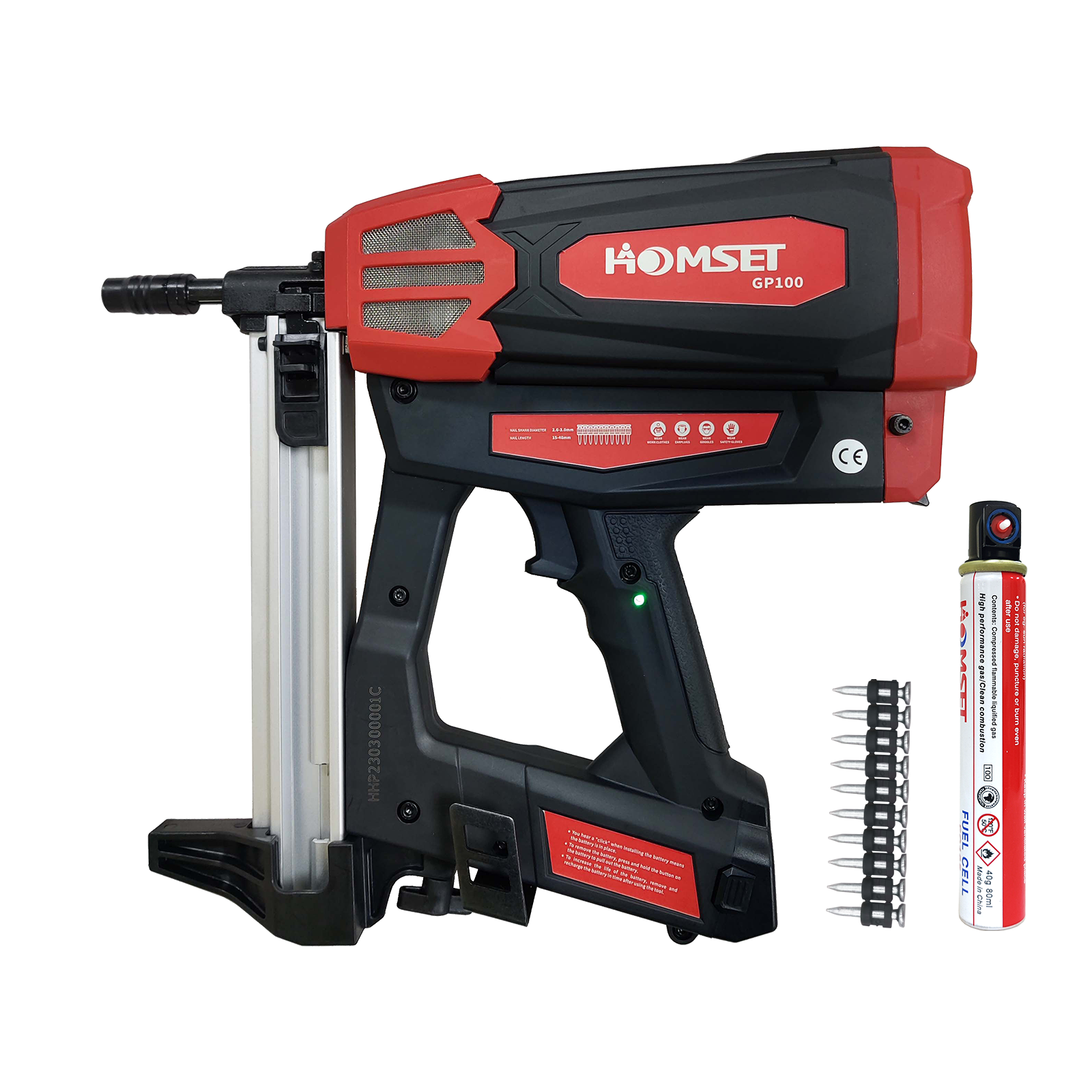 2023 OEM, крепкий бетонный газовый гвоздевой Homset GP100