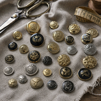 Accessoires vestimentaires écologiques, boutons ronds en jean de luxe, boutons en alliage personnalisés, boutons à pression en métal personnalisés pour vêtements