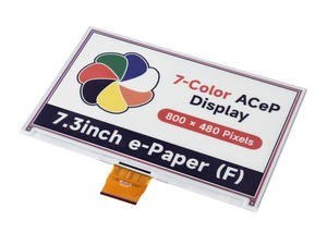 7.3인치 E-페이퍼 (F) ACeP 7색 전자잉크 원본 디스플레이, 800*480 픽셀 저전력 광시야각 종이 질감 효과 - Product Image 6