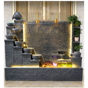 <span class=keywords><strong>Fontaine</strong></span> <span class=keywords><strong>murale</strong></span> d'eau en marbre Offre Spéciale, <span class=keywords><strong>cascade</strong></span> décorative intérieure et extérieure, pierre de granit de luxe exquise - Product Image 1