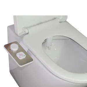 New Arrival Bathroom Self Cleaning Single Retractable Nozzle Non Electric Toilet Seat Bidet Attachment