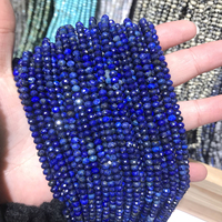 Vente en gros 3*4mm améthyste oeil de tigre apatite quartz rose pierre naturelle entretoise facettes perles de pierre rondelle pour la fabrication de bijoux