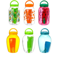 Distributeur de boissons en plastique PET de 1 gallon (0,66 gallon) pour eau potable directe, idéal pour les fêtes, le camping et les activités de plein air