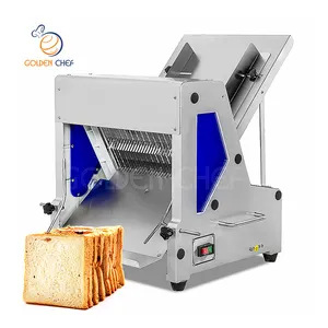 12Mm Commerciële Automatische Brood Snijmachine Industriële Verstelbare 31Pcs Brood Slicer Machine