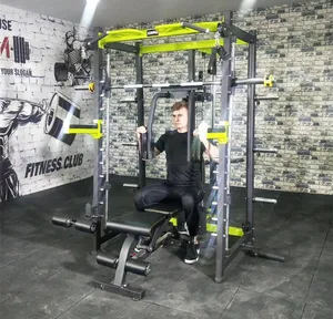 Smith Cage mesin olahraga total latihan tubuh sistem Gym rumah dengan bantalan linier rak Multi smith XR1002 mesin gym