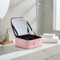 Miroir de maquillage LED, miroir de toilette portable avec lumière réglable pour table de maquillage