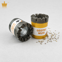 Foret diamanté imprégné Geotec Wuxi CROWN NQ HQ NQ3 HQ3 sans décharge frontale et sans canaux d'eau spirale