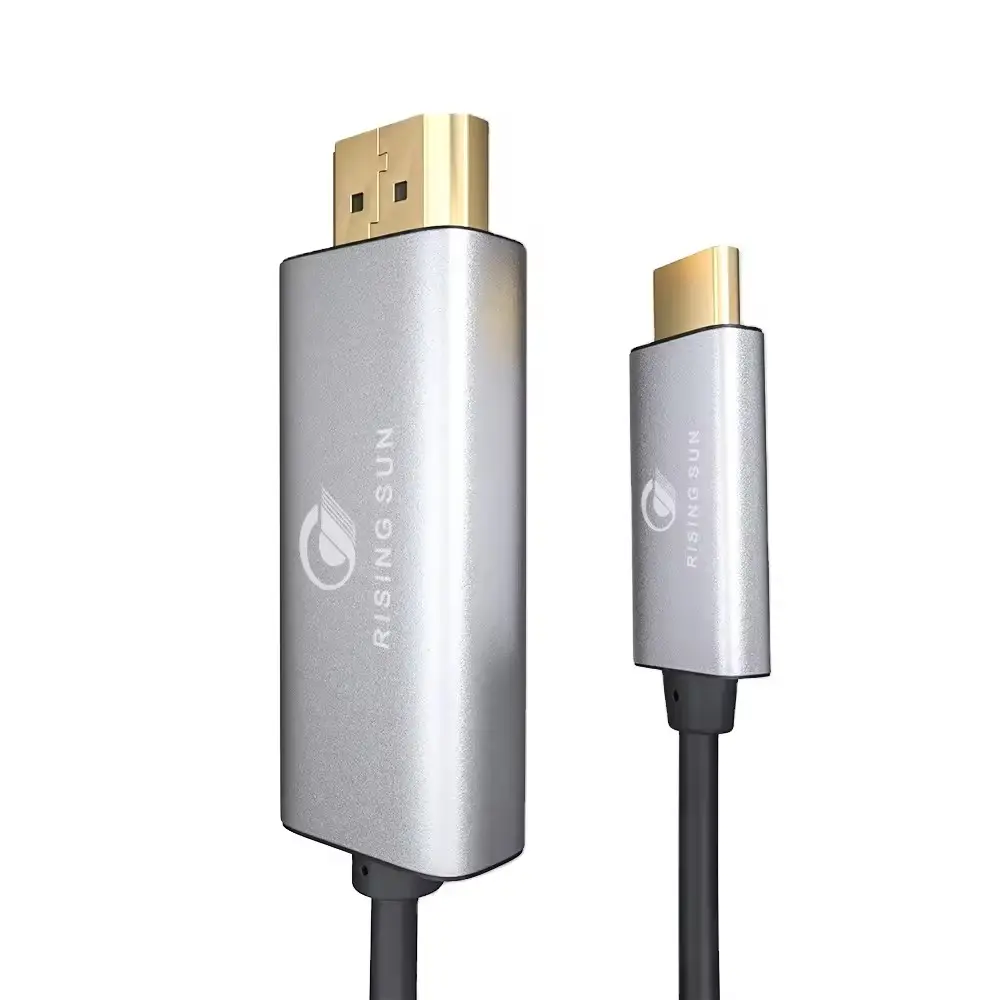 초고속 USB C to HDMI 편조 케이블 4k UHD HD 긴 USB 케이블 Type-C to HDMI 데이터 케이블 프로젝터 용