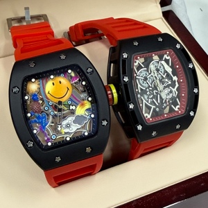 Montre mécanique automatique pour homme de haute qualité, version designer, en fibre de carbone, type baril à vin - Product Image 6