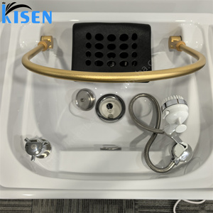 Kisen bán chạy nhất pipeless đầu spa dầu gội ghế sang trọng <span class=keywords><strong>Salon</strong></span> giường đồ nội thất xách tay dầu gội bát cho Thẩm mỹ viện sử dụng - Product Image 6