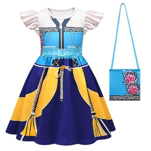 Vestido de Cosplay Huntrix Rumi Mira Zoey para Niñas, Estilo A-Line, Chifón, Cuello Redondo, Impresión Digital 3D, Disfraz de Halloween, Origen Internacional - Product Image 5