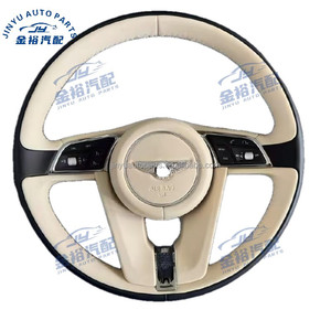 Para <span class=keywords><strong>Bentley</strong></span> <span class=keywords><strong>Continental</strong></span> GT Flying Spur 04-17 actualización 2022 volante de cuero genuino modelo antiguo a nuevo modelo de dirección - Product Image 1