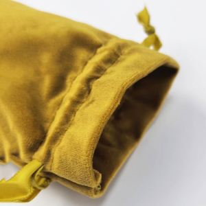 Sac à cordon en velours épais orange-rouge, pochette cadeau en flanelle douce pour bijoux, cosmétiques, cadeaux de mariage, taille/logo personnalisés - Product Image 6