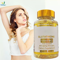 Capsules de compléments alimentaires à base de plantes 10000mg, vente chaude, marque privée, améliore l'immunité, pilules de glutathion 10000mg pour éclaircir la peau