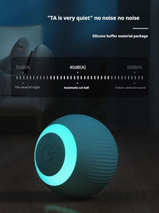 Bola rodante interactiva ecológica para gatos, estilo de moda Simple, características sostenibles, pelota de juguete para gatos de silicona - Product Image 2