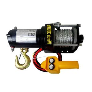 12V/24V/48V Tời điện dây thép dây công suất 12,000 pound hiệu suất cao xe phục hồi tời cho thuyền Cần cẩu từ xa - Product Image 1