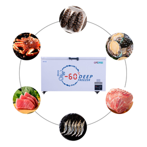 Congélateur coffre gris 468L -60°C à économie d'énergie pour usage domestique, petit supermarché, stockage de poissons, viandes et volailles DW-60W468 Ultra - Product Image 3