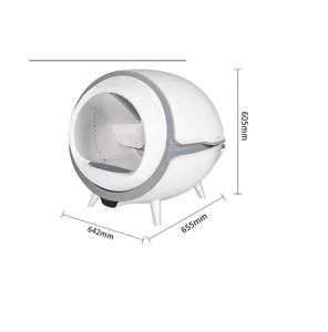 Poissons-litière automatique à nettoyage automatique, bac à litière pour chat, sans écaillage, toilettes intelligentes - Product Image 3