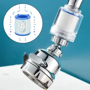 kitchen 360 degree rotatable spray head tap durable splash filter faucet extender nozzle aerator flexible